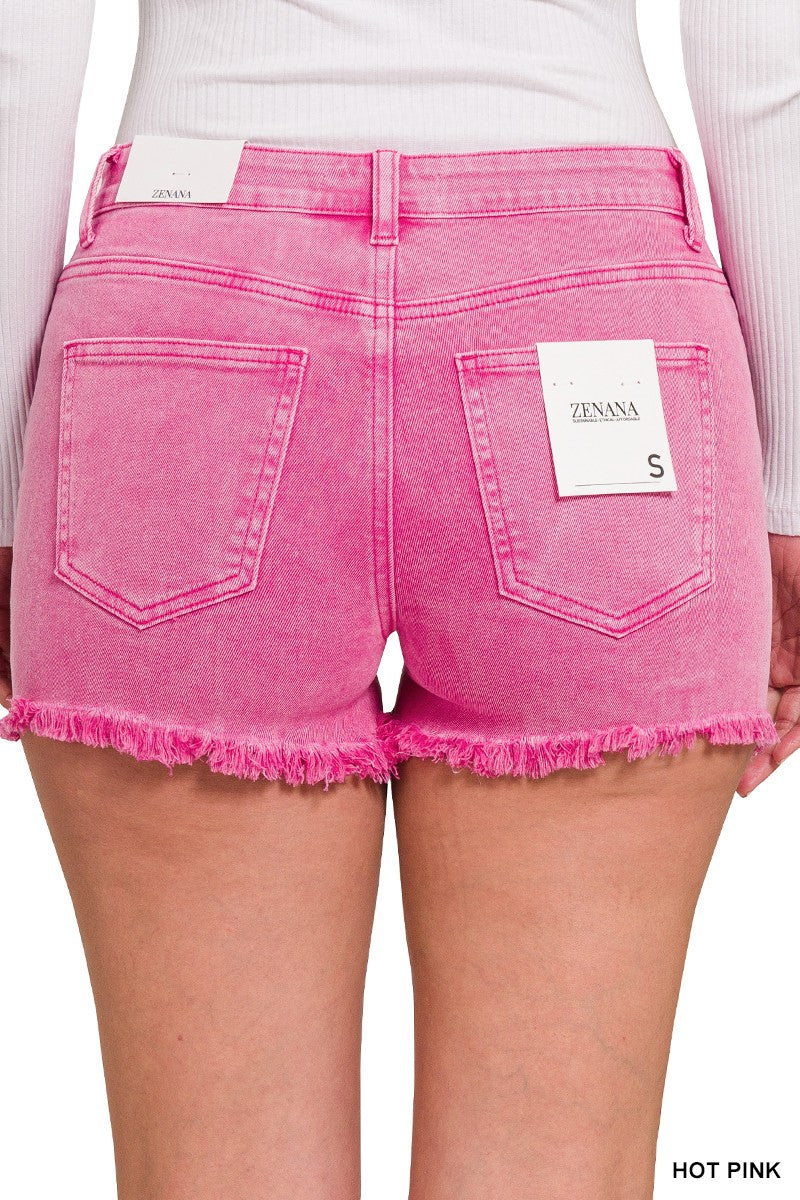 Dolly Pink Denim Shorts