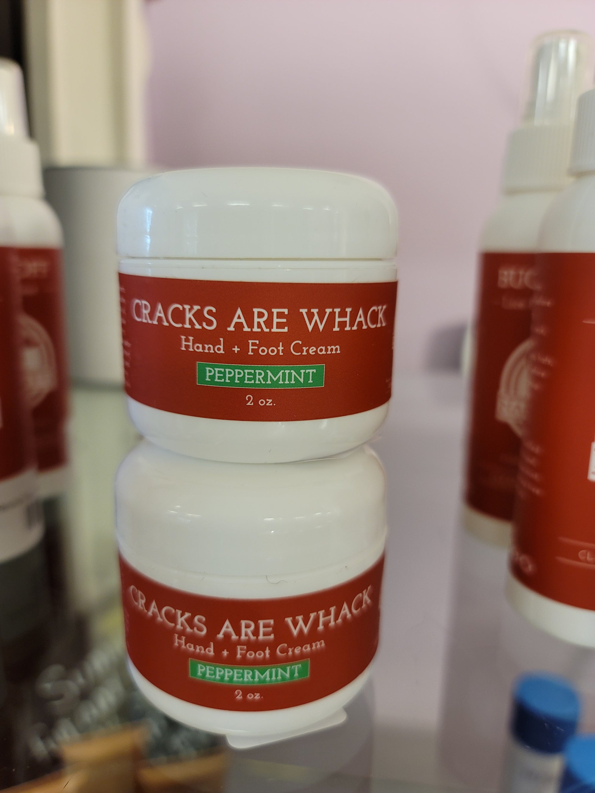 Natural Red Cracks are Whack Hand and Foot Cream - Peppermint