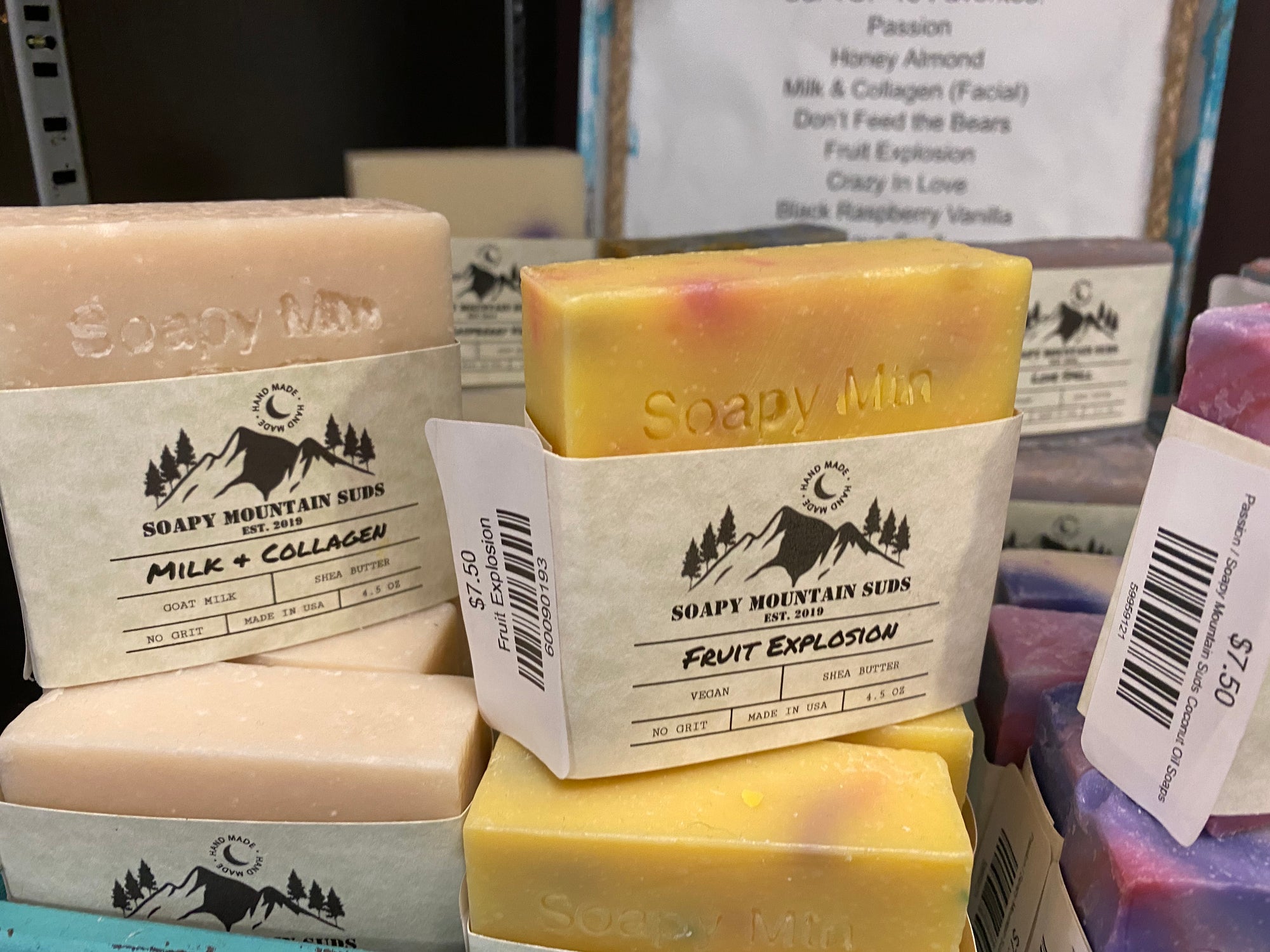 Soapy Mountain Suds Coconut Oil Soaps