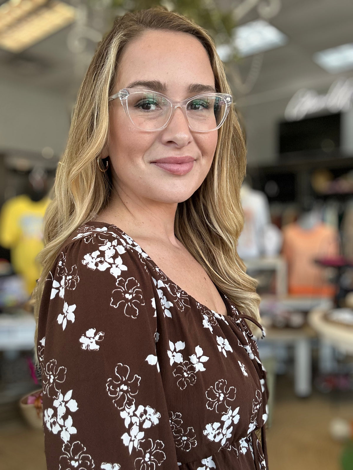 Chocolate Fall Blooms Top