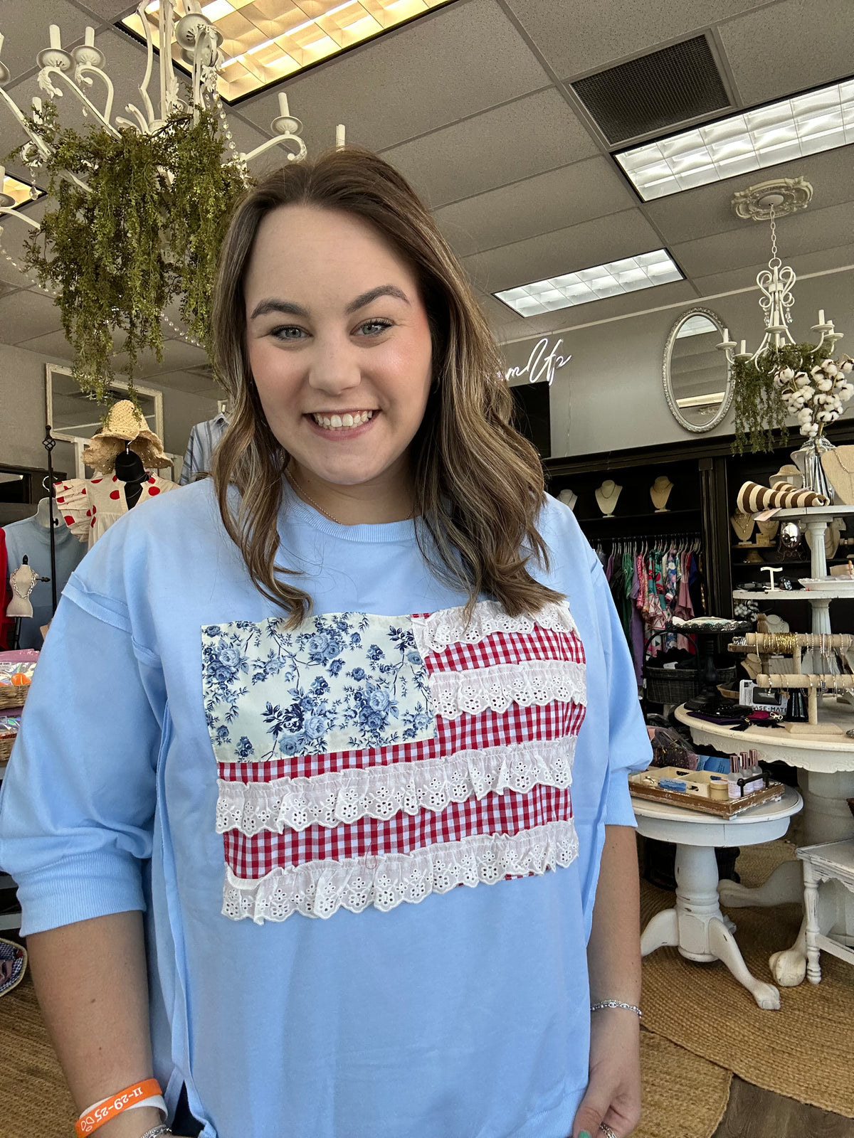 Patchwork Flag Top