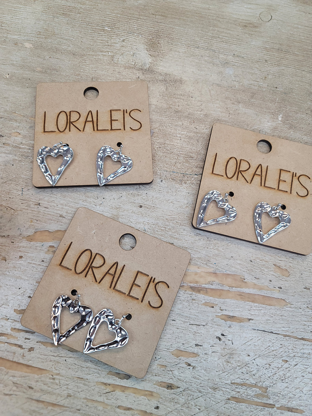 Silver Heart Earrings