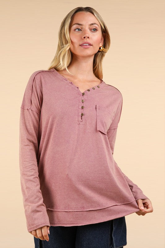 Sadie Ann Mauve Top