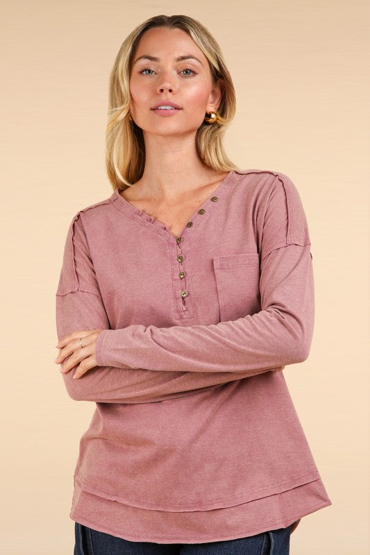 Sadie Ann Mauve Top
