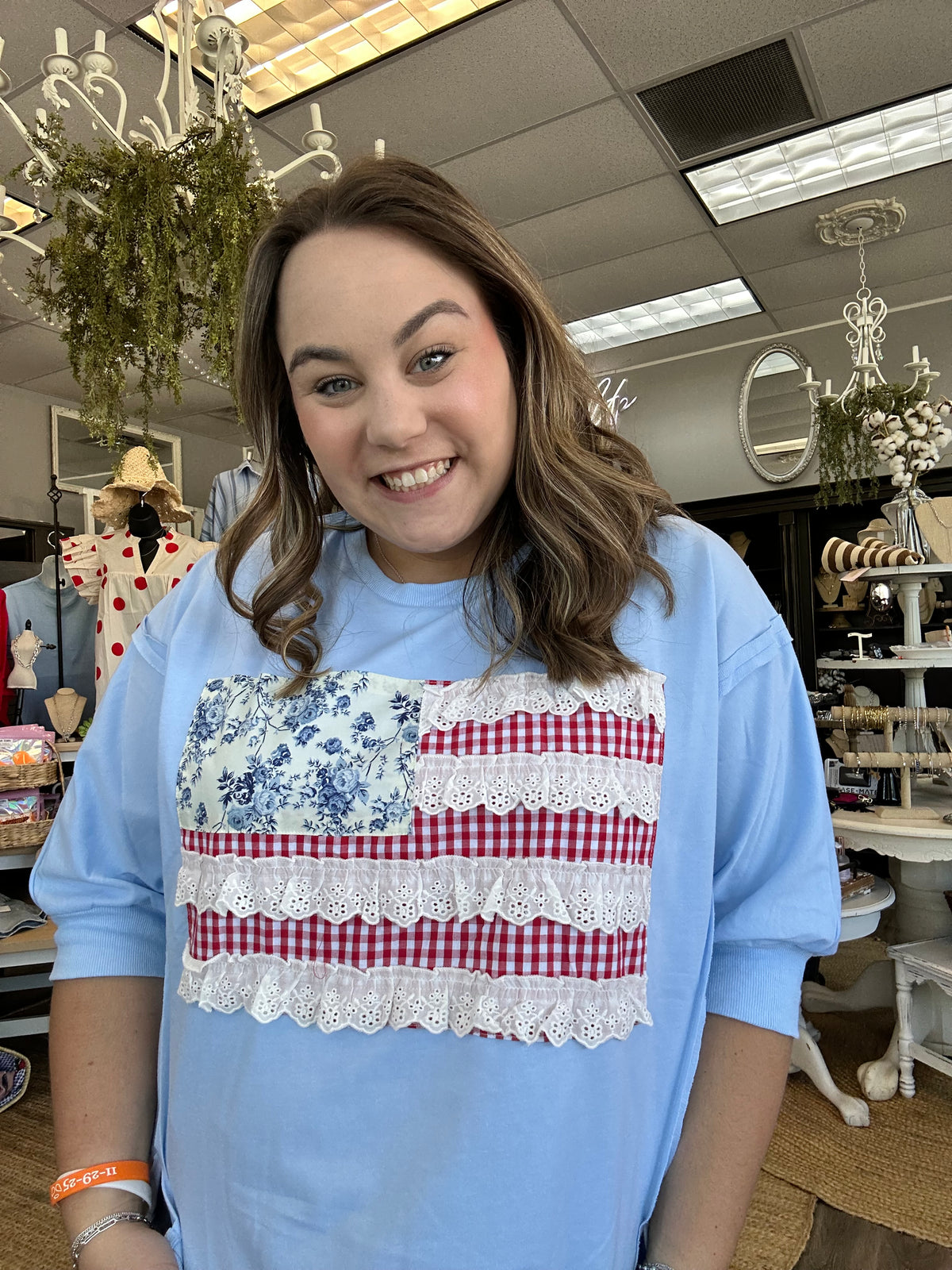 Patchwork Flag Top