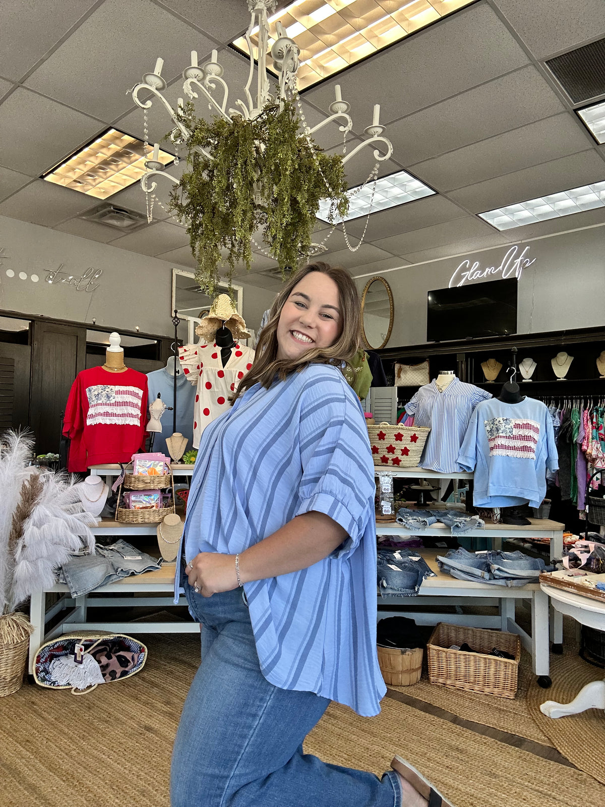 Kimmie Stripe Top