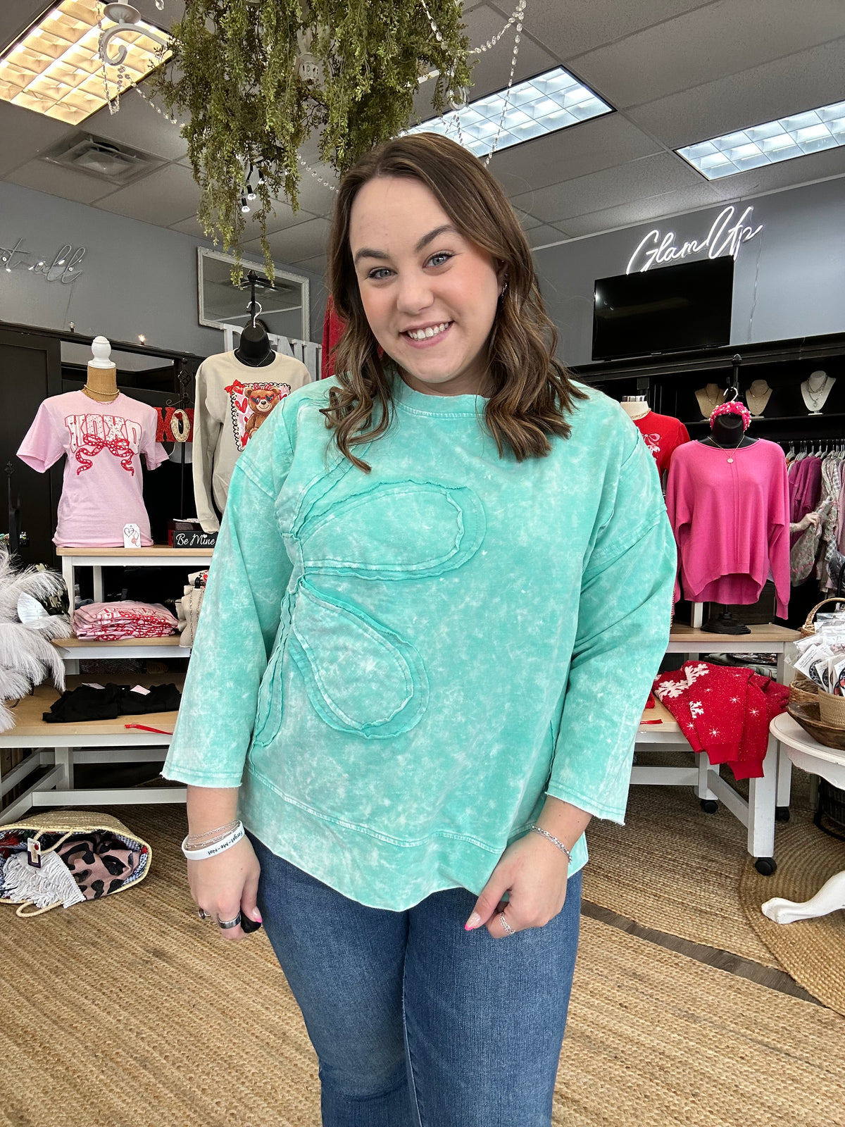 Floral Stitch Pullover