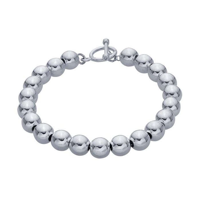 Sterling Silver 8mm Bead Bracelet