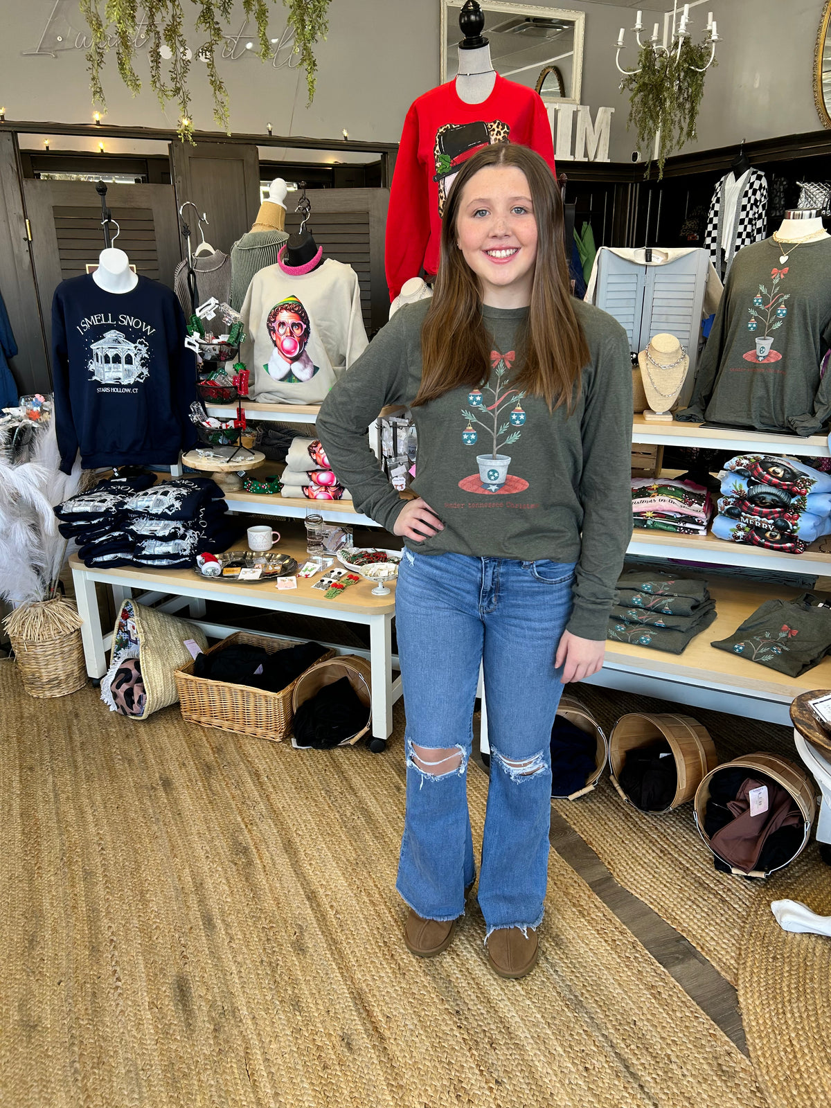 Tender Tennessee Christmas Long Sleeve Tee