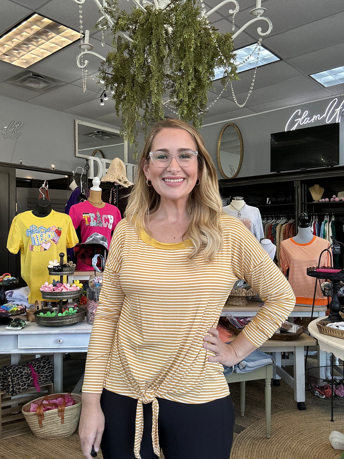 Golden Hour Front Tie Top