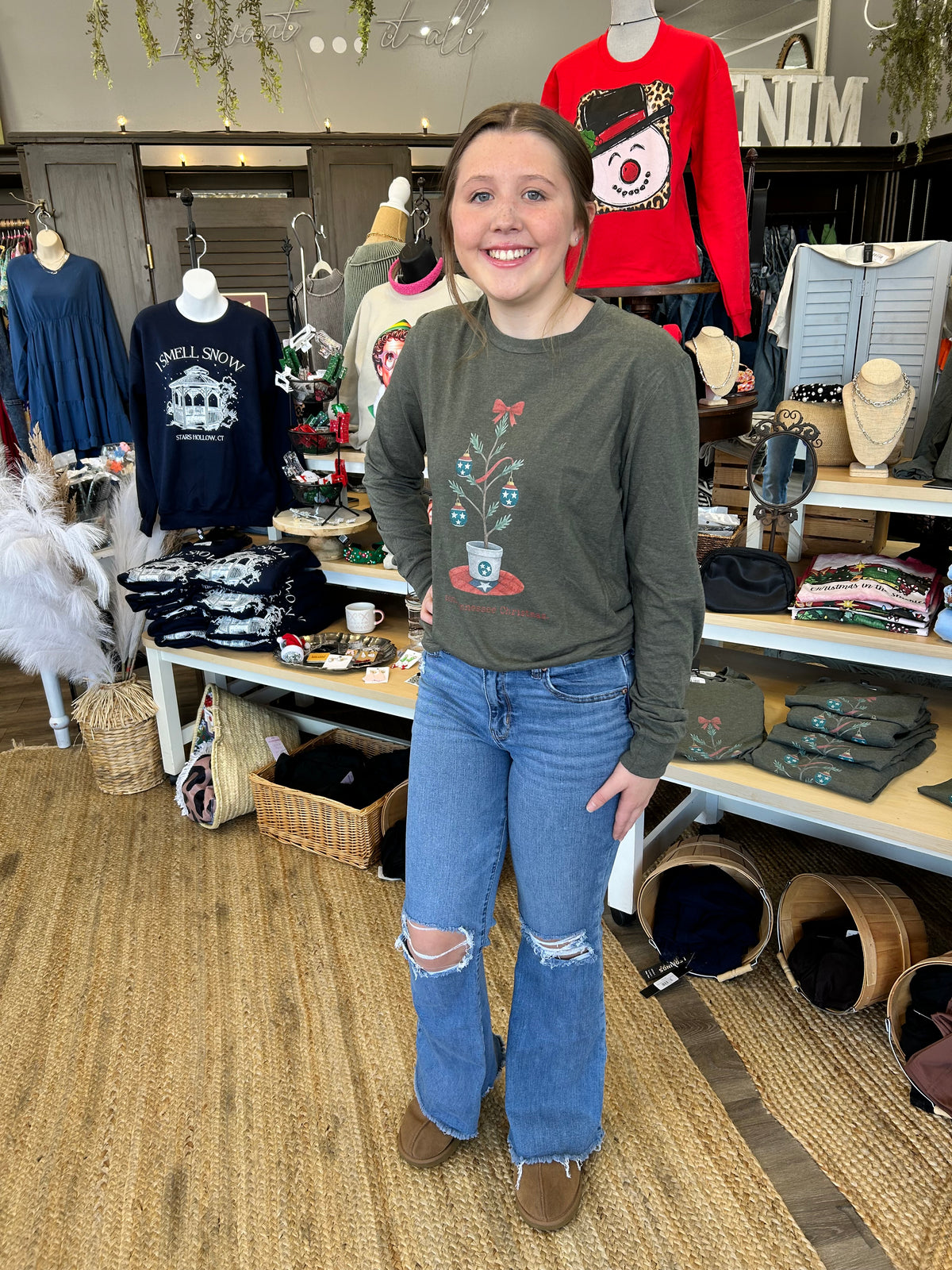 Tender Tennessee Christmas Long Sleeve Tee