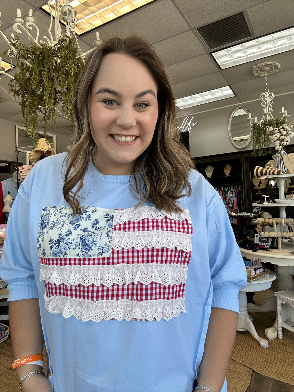 Patchwork Flag Top