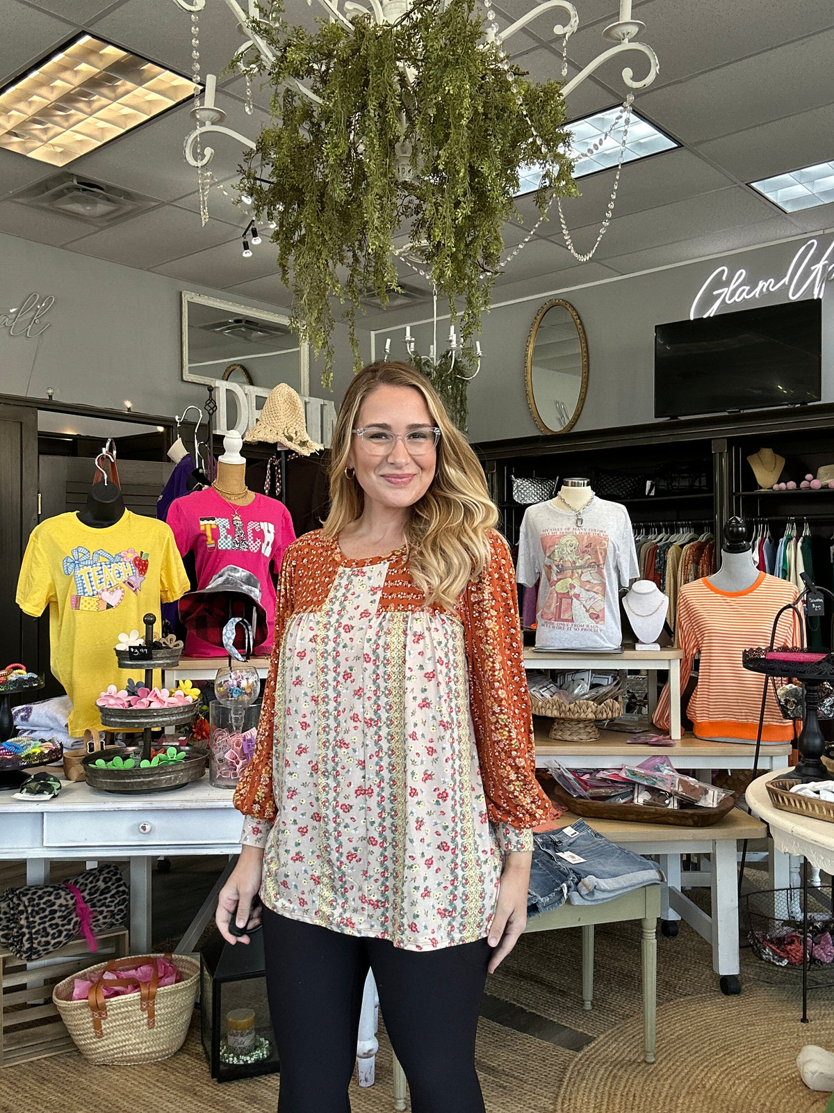 Harvest Meadows Floral Top