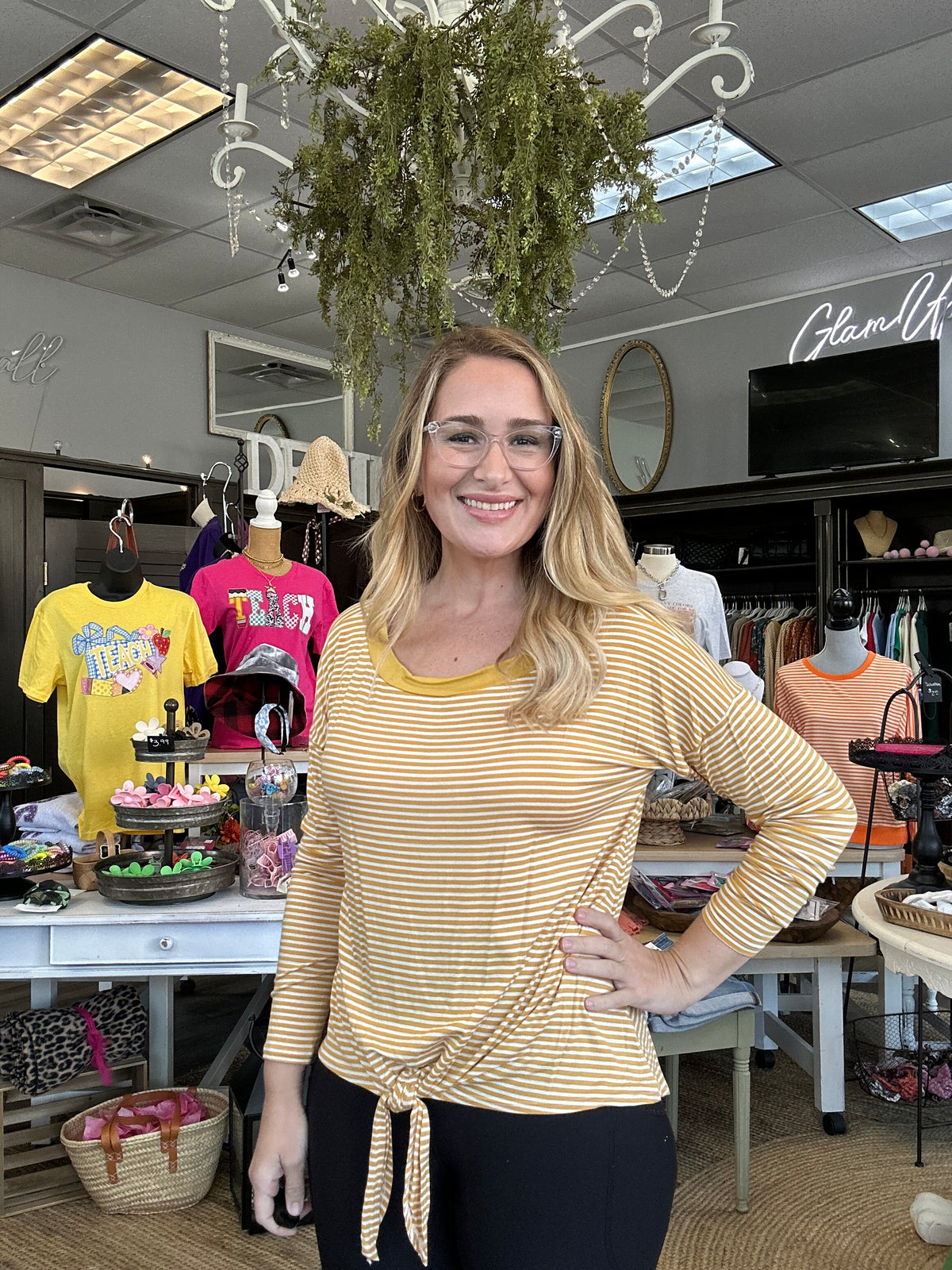 Golden Hour Front Tie Top