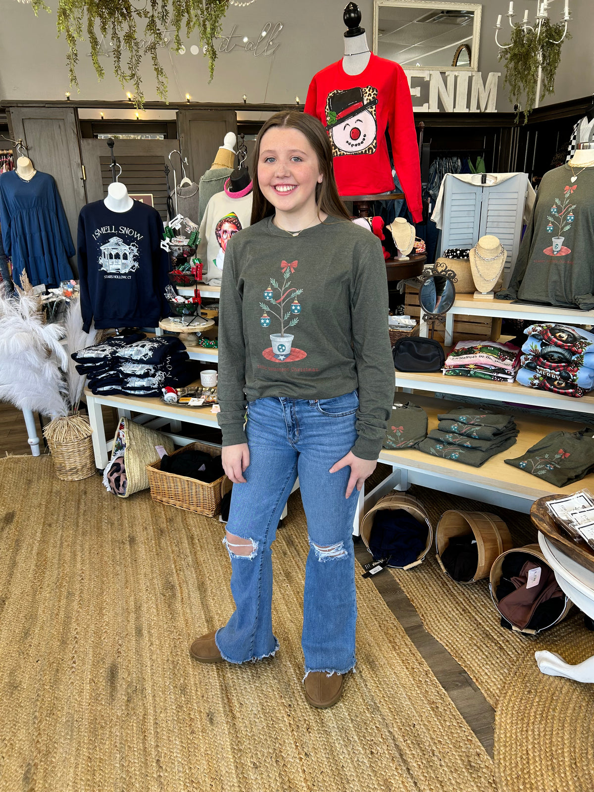 Tender Tennessee Christmas Long Sleeve Tee