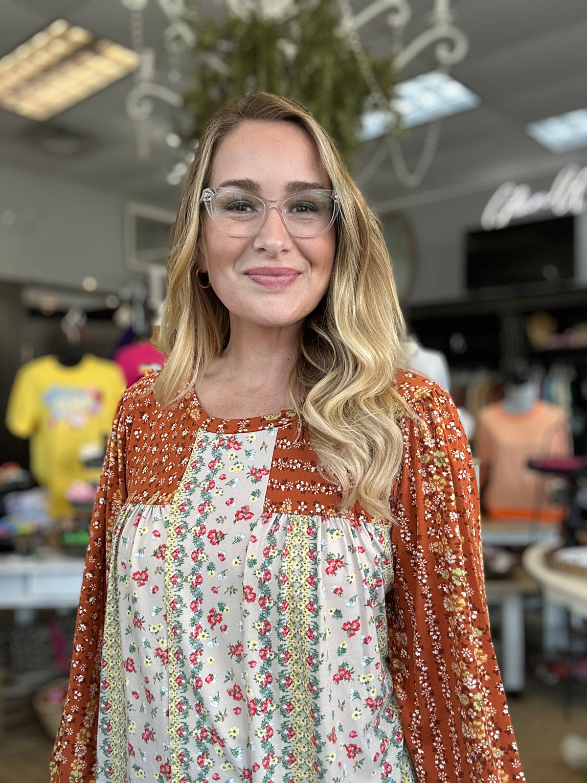 Harvest Meadows Floral Top