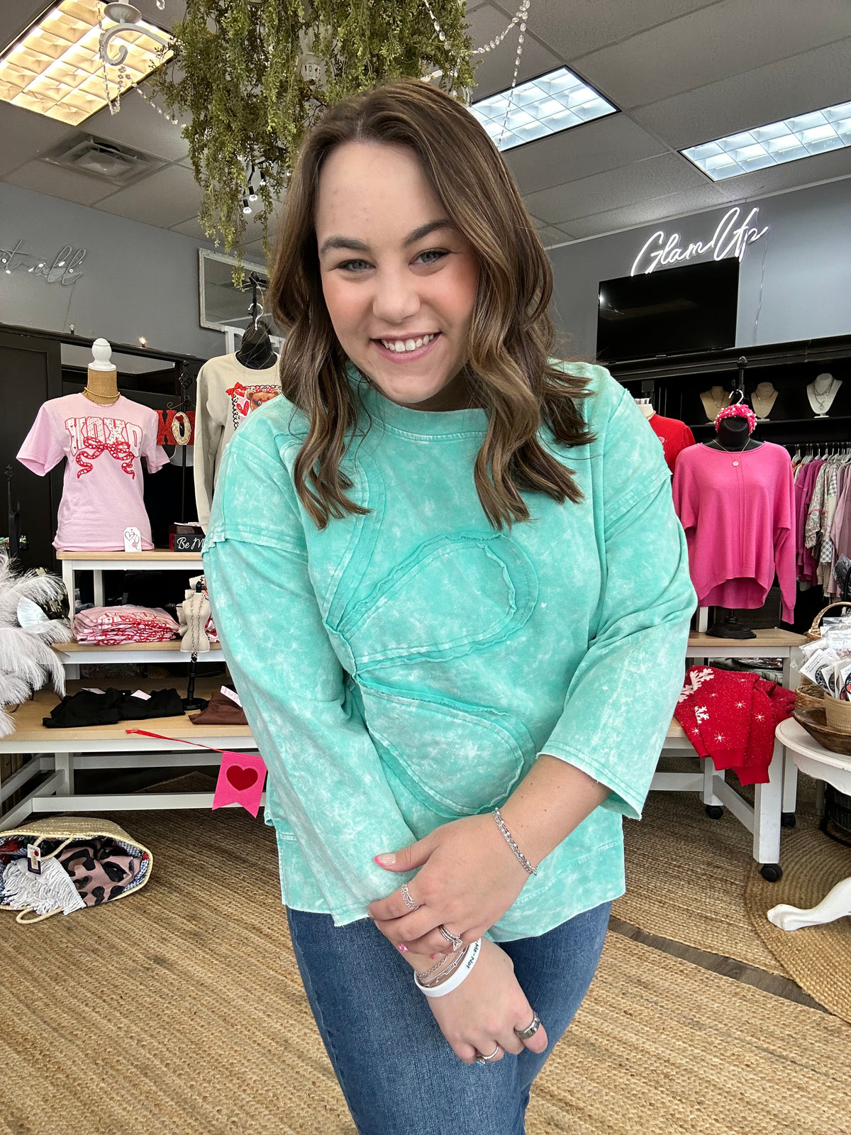 Floral Stitch Pullover