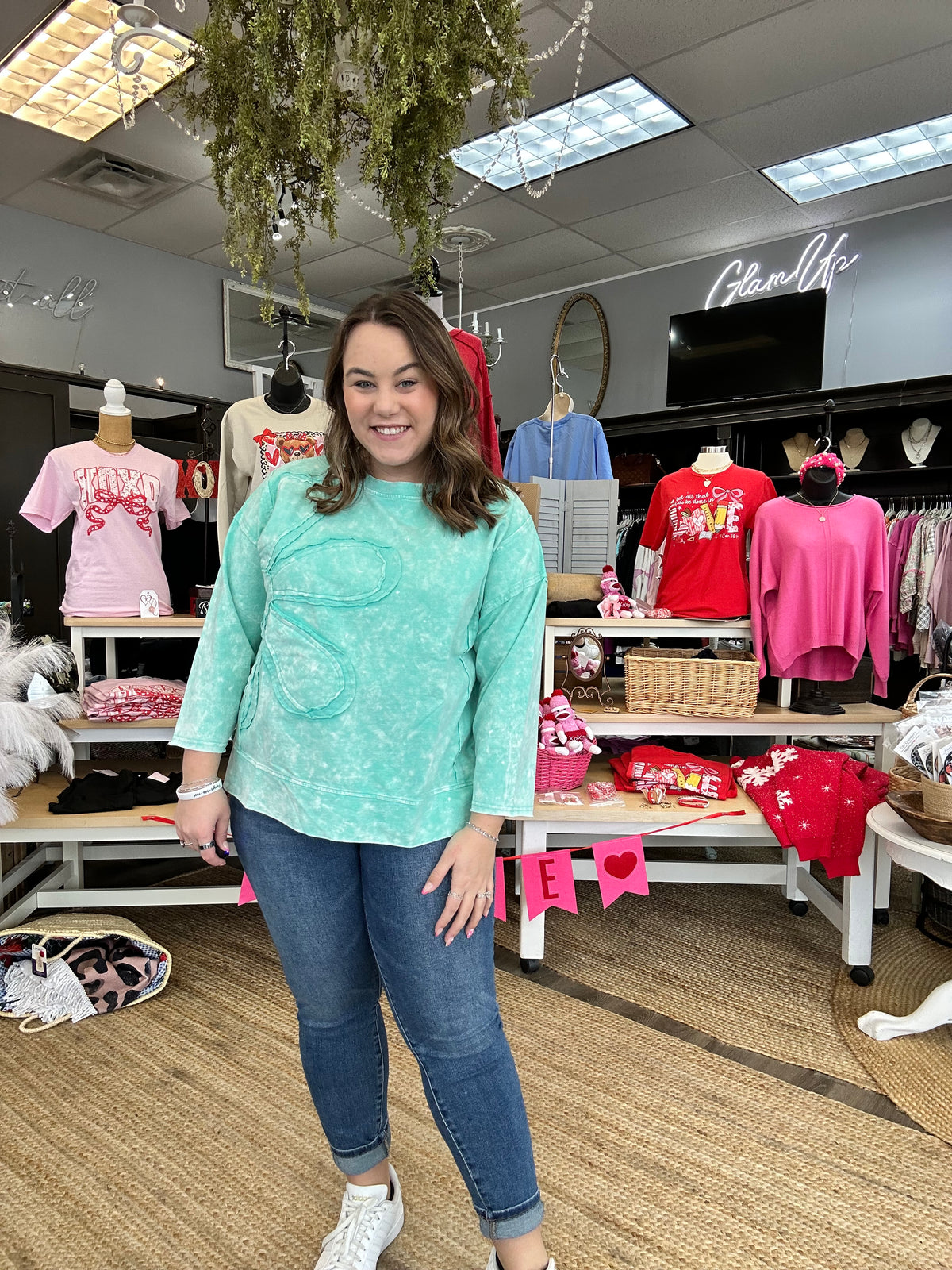 Floral Stitch Pullover