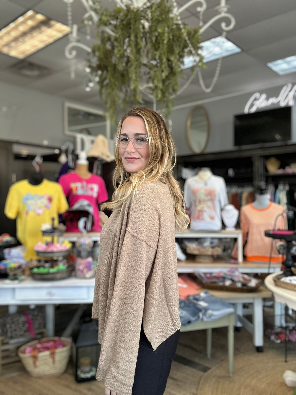 Caramel Latte Pocket Sweater