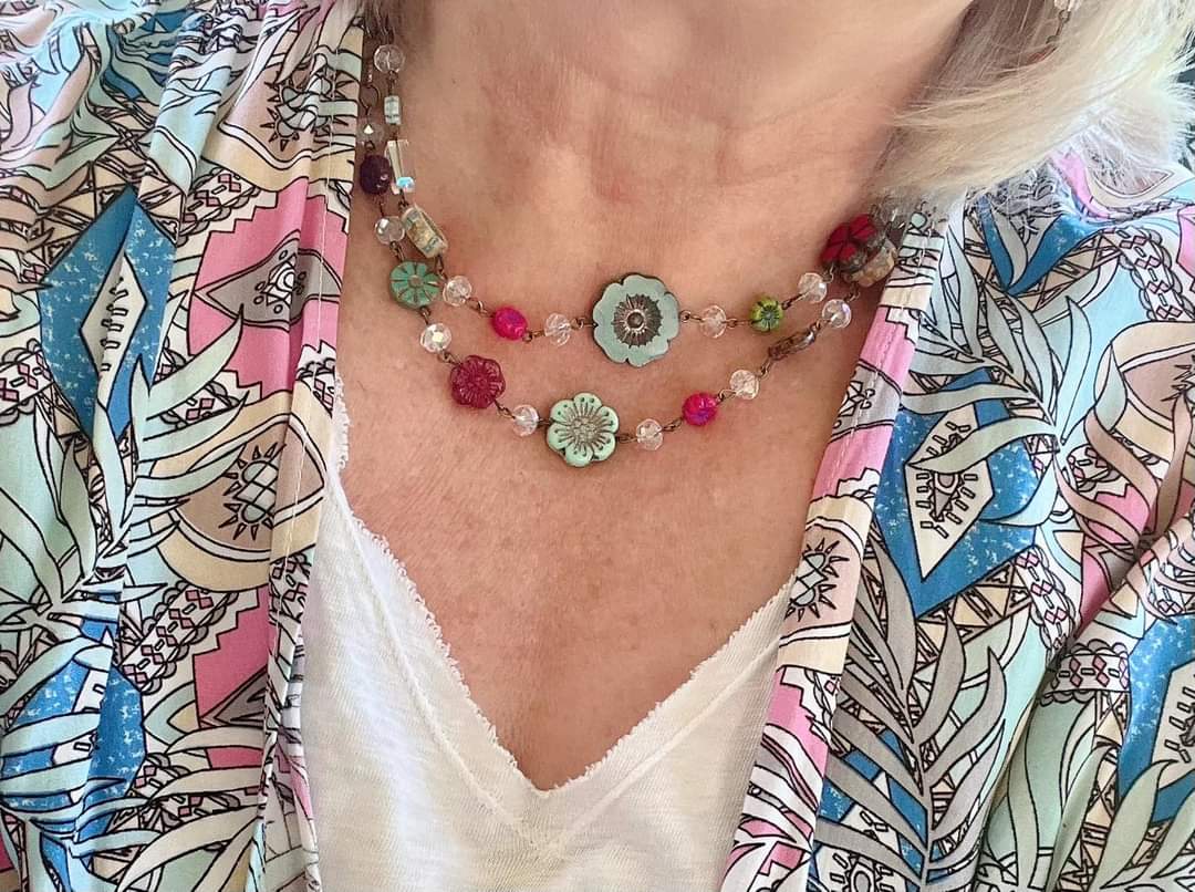 Colorful Flower Necklaces