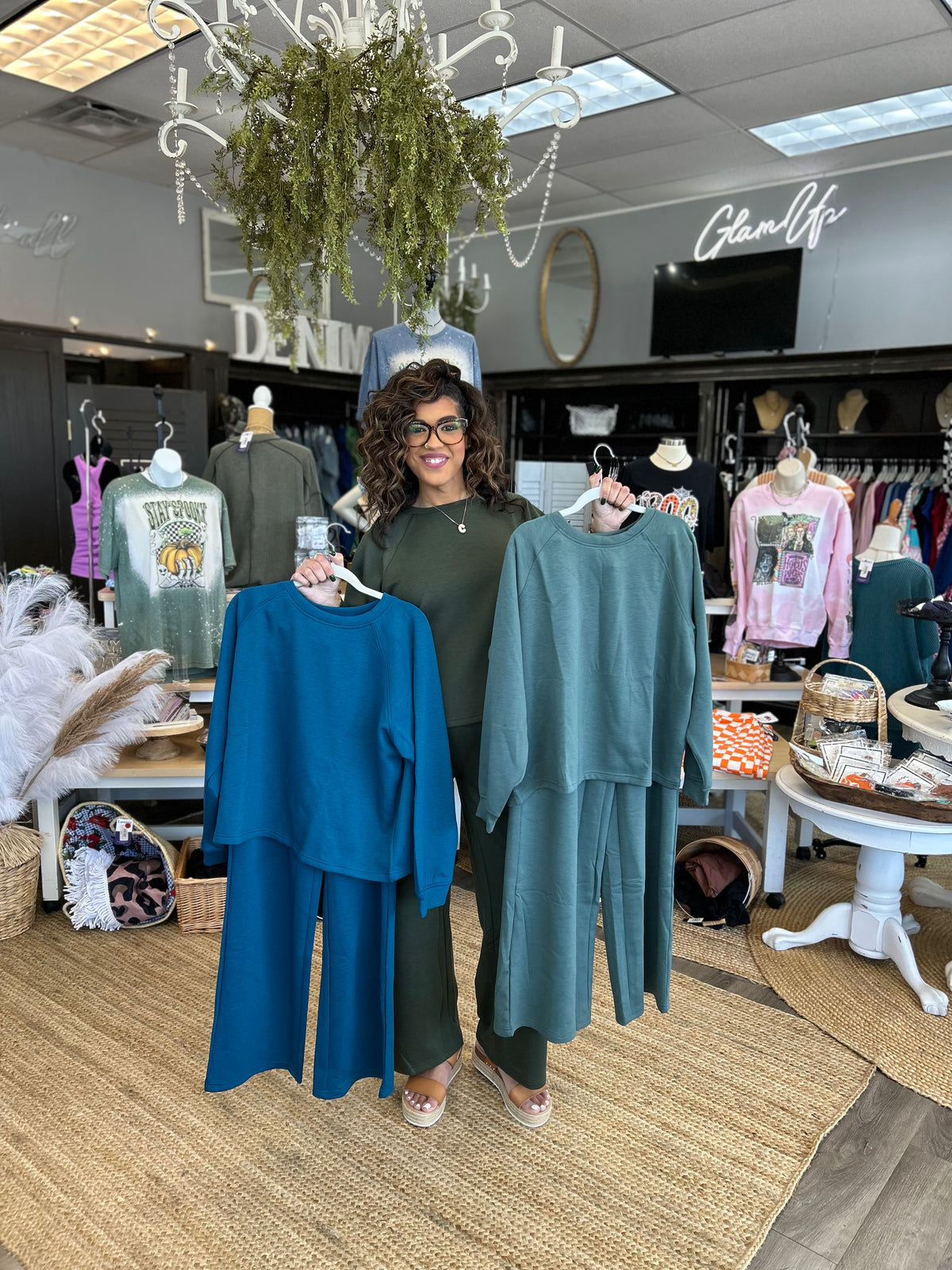 Cozy Wide Leg Casual Set