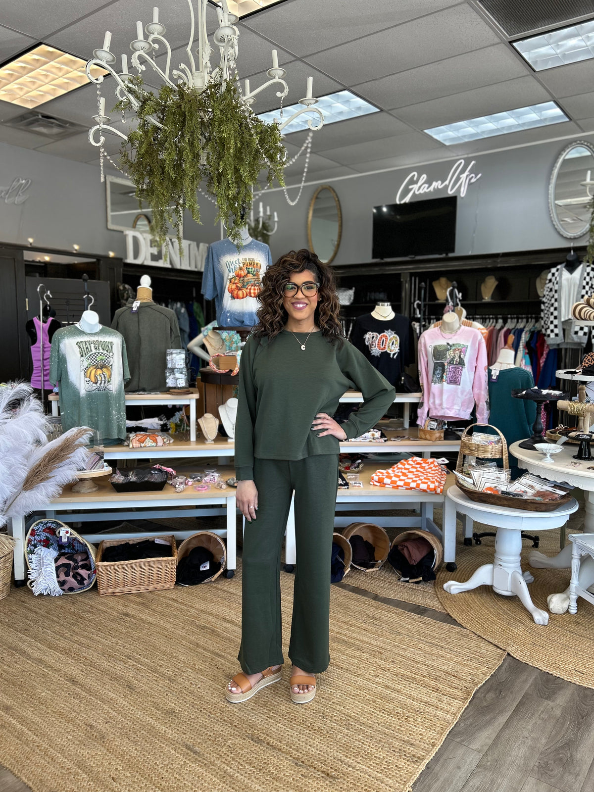 Cozy Wide Leg Casual Set