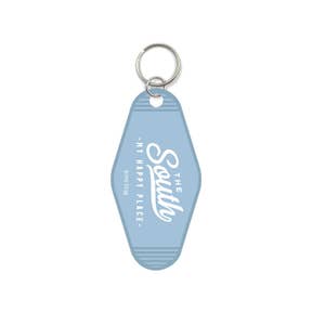 The South My Happy Place Motel Key Ring