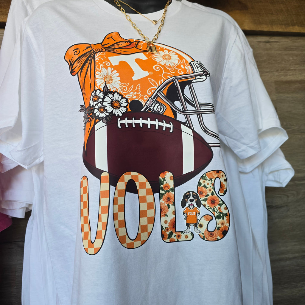 Fall Football Helmet Tee - Loraleis