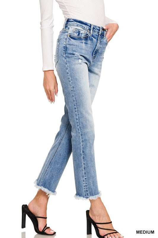 Cropped Flare Denim