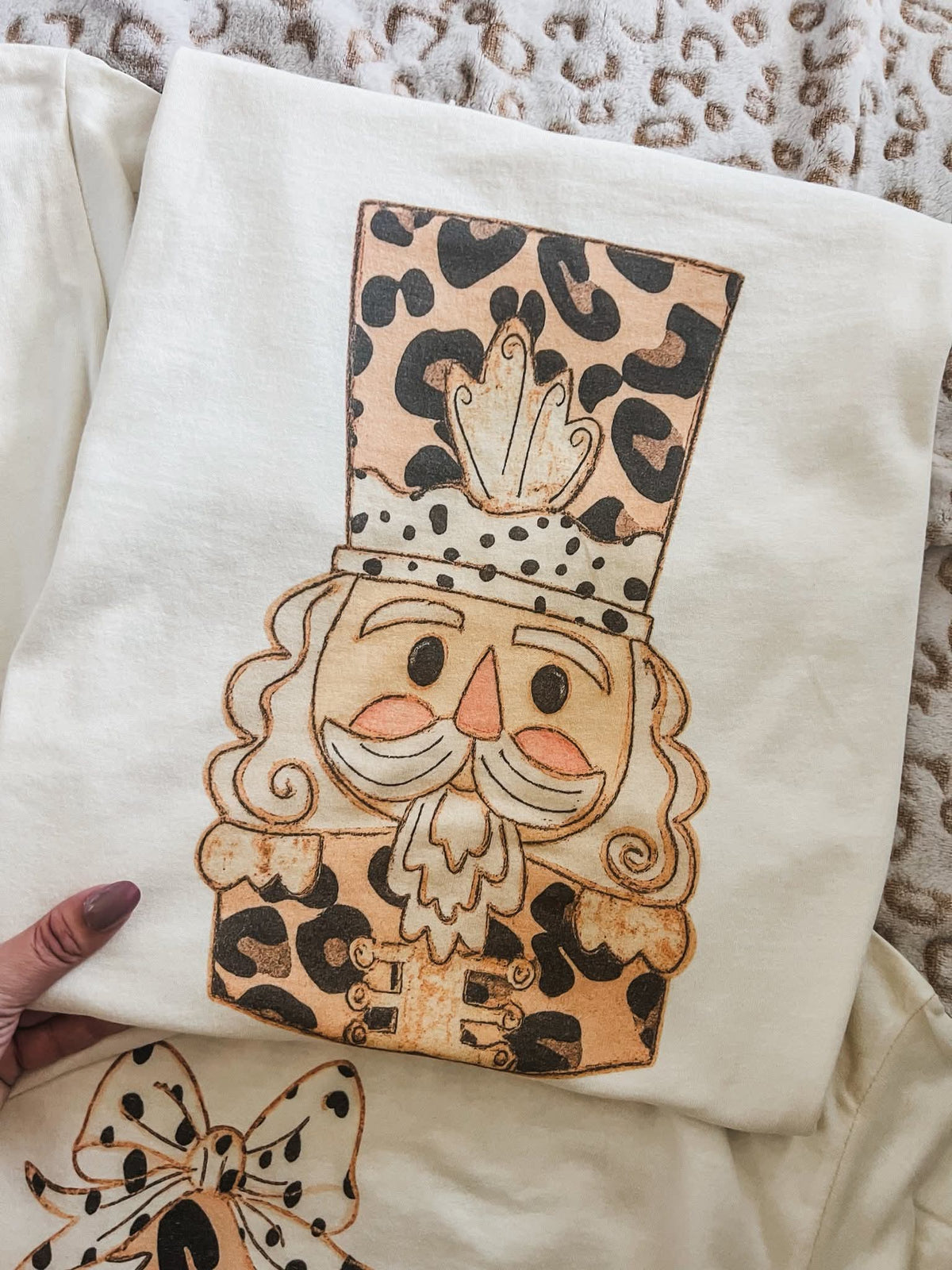 Leopard Christmas Tree &amp; Nutcracker Tees