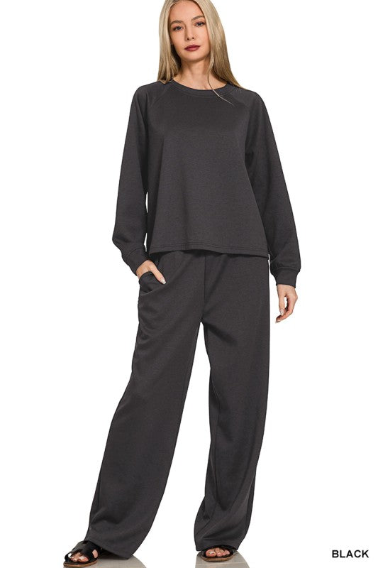 Cozy Wide Leg Casual Set