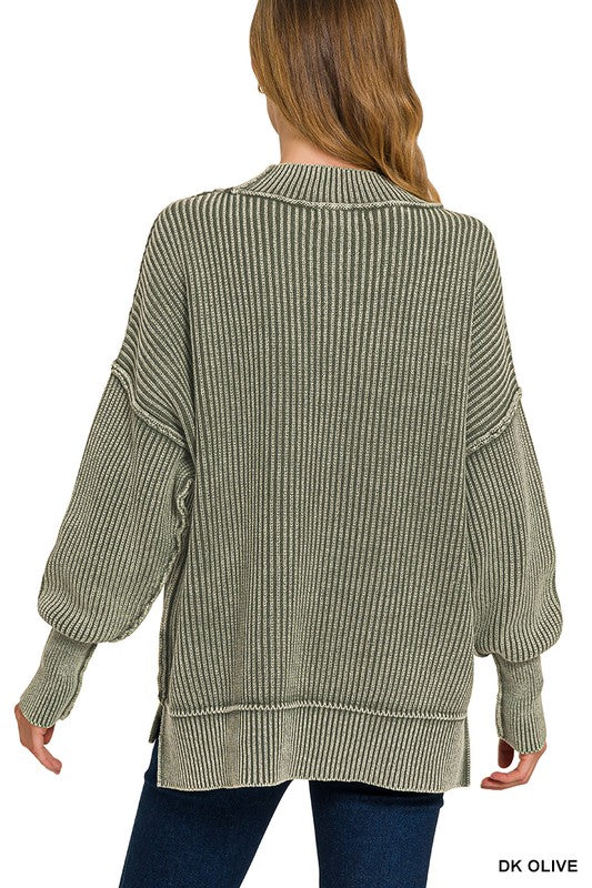 Cozy Hi Lo Ribbed Sweater