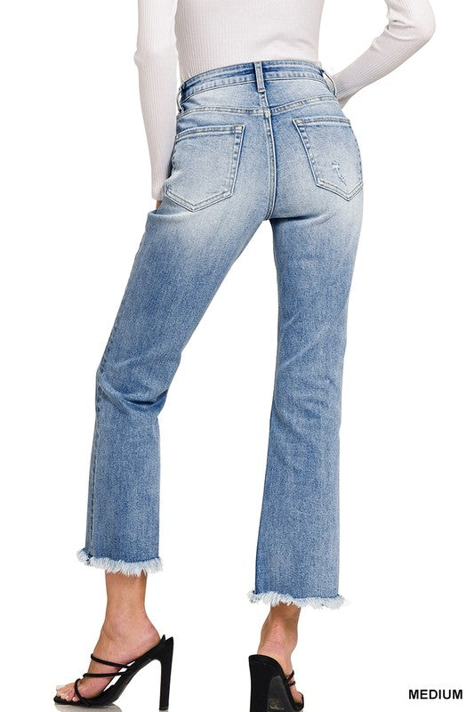 Cropped Flare Denim - Loraleis