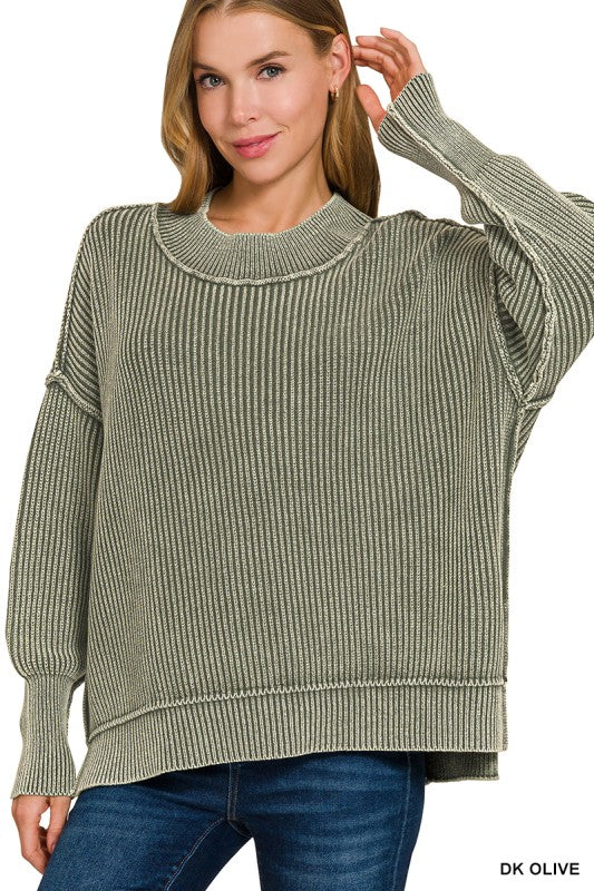 Cozy Hi Lo Ribbed Sweater