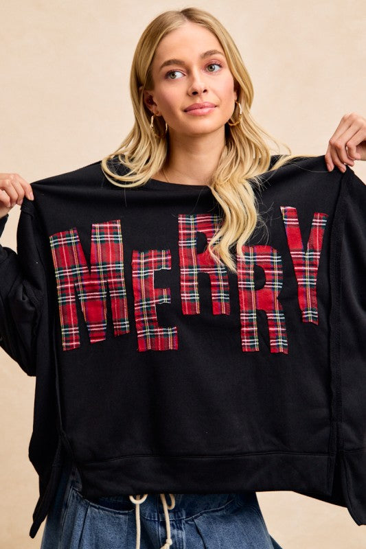 Merry Plaid Pullover