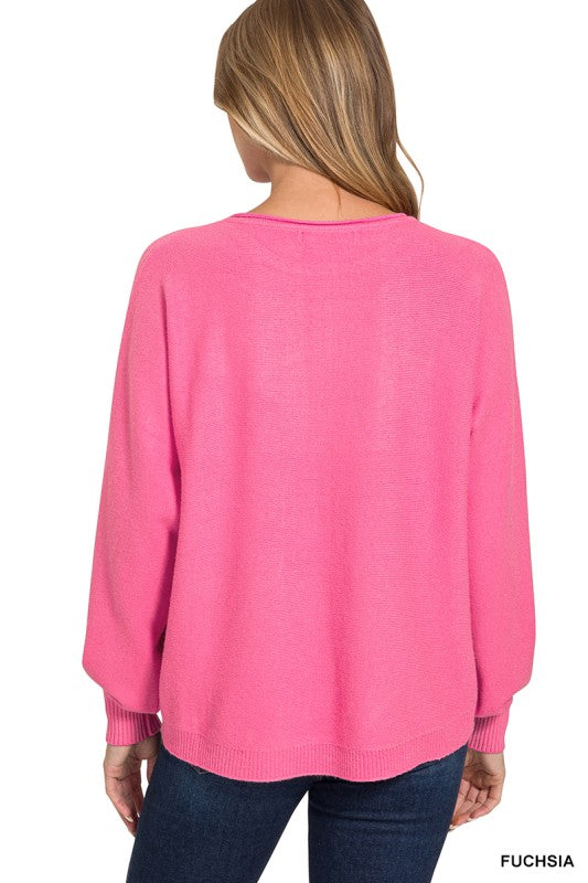Belle Fushia Sweater