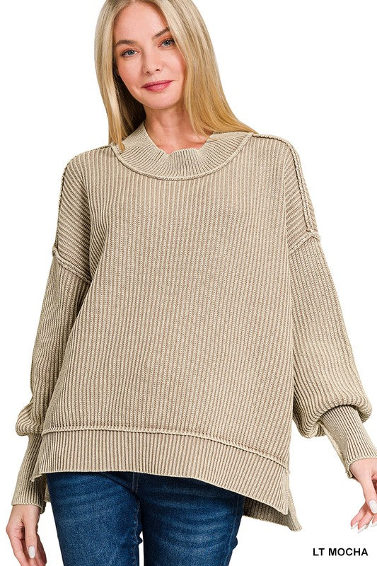 Cozy Hi Lo Ribbed Sweater