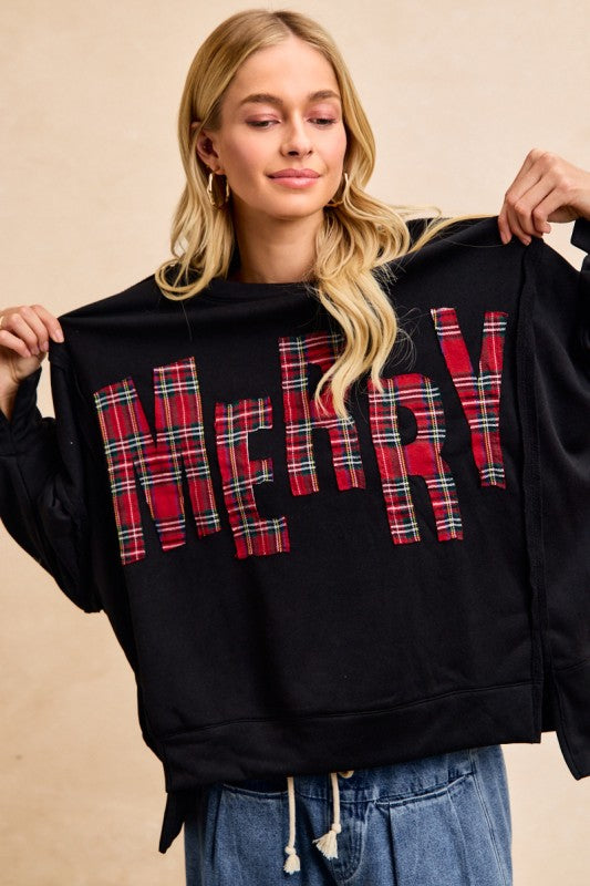 Merry Plaid Pullover