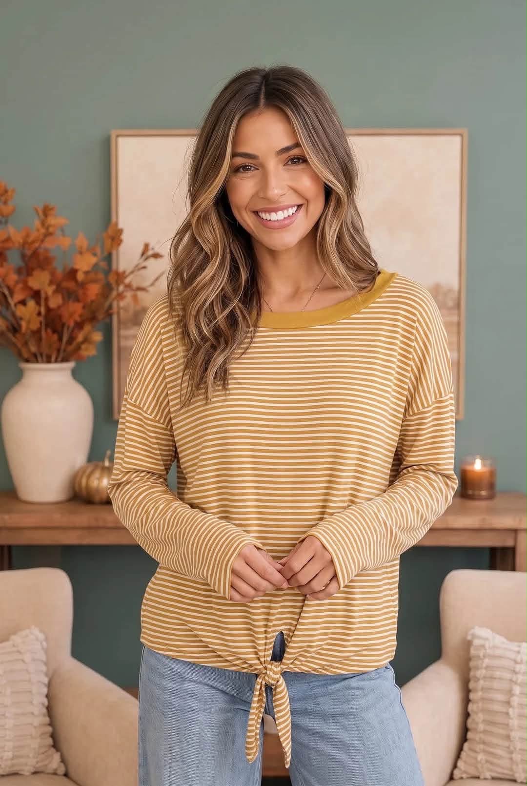 Golden Hour Front Tie Top
