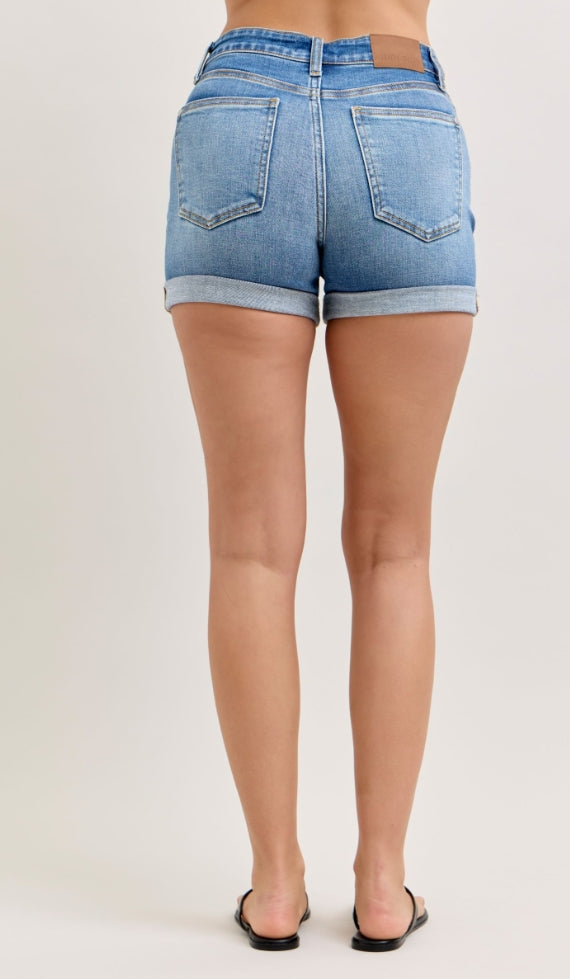 The Everyday Flirt Cuffed Denim Shorts