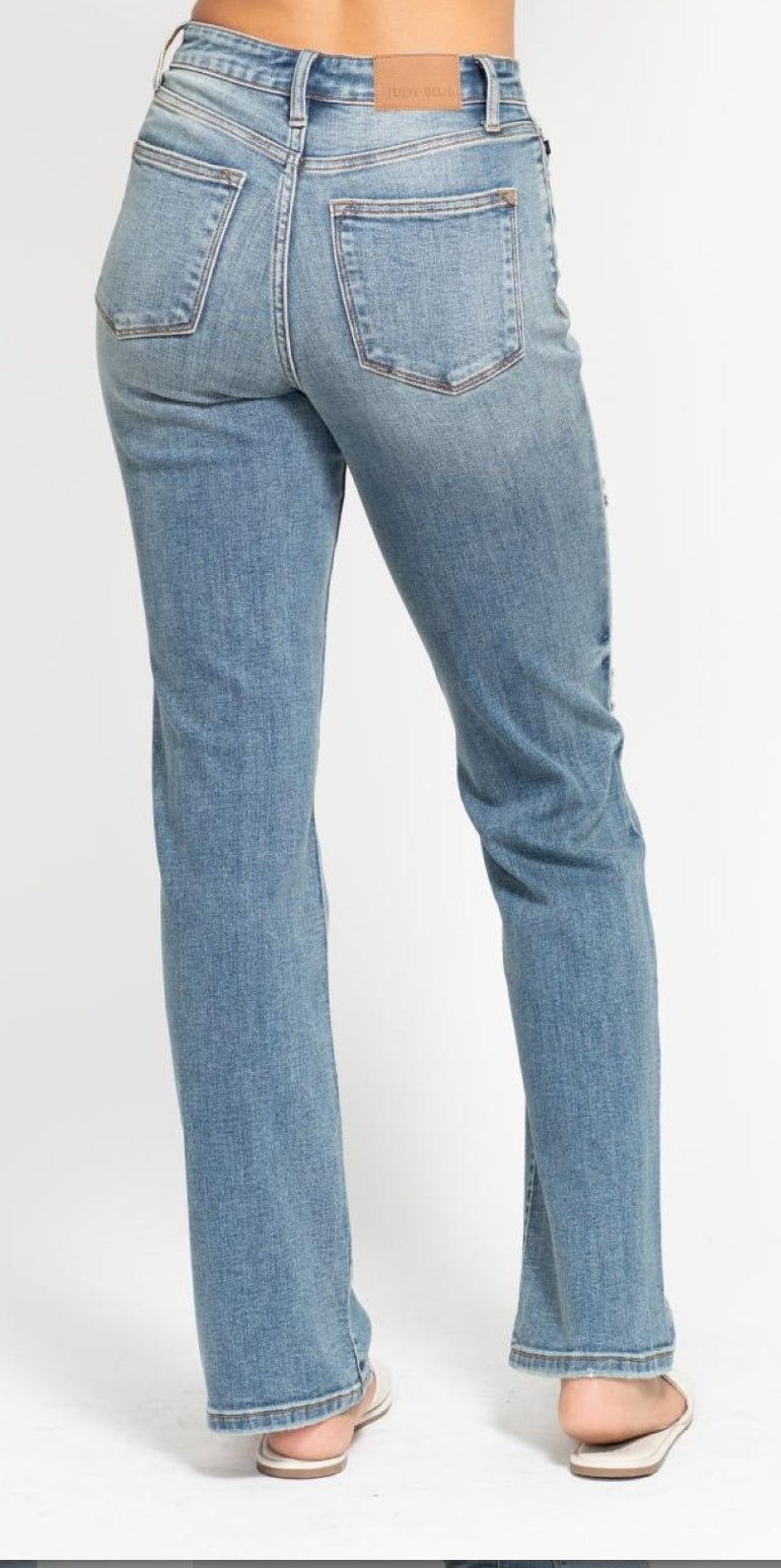 Ellison Distressed Dad Jeans by Judy Blue