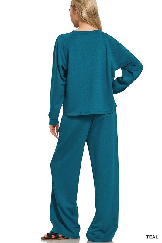 Cozy Wide Leg Casual Set