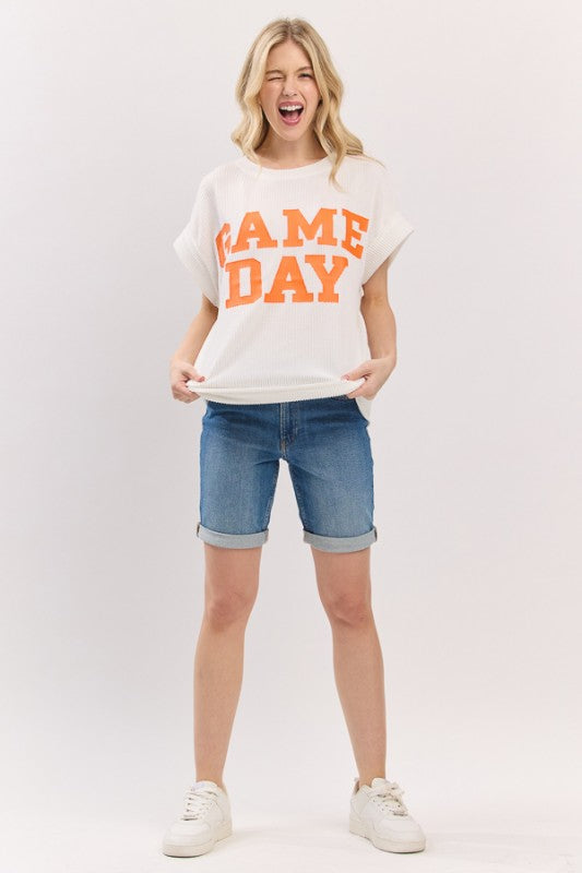 Game Day Textured Top