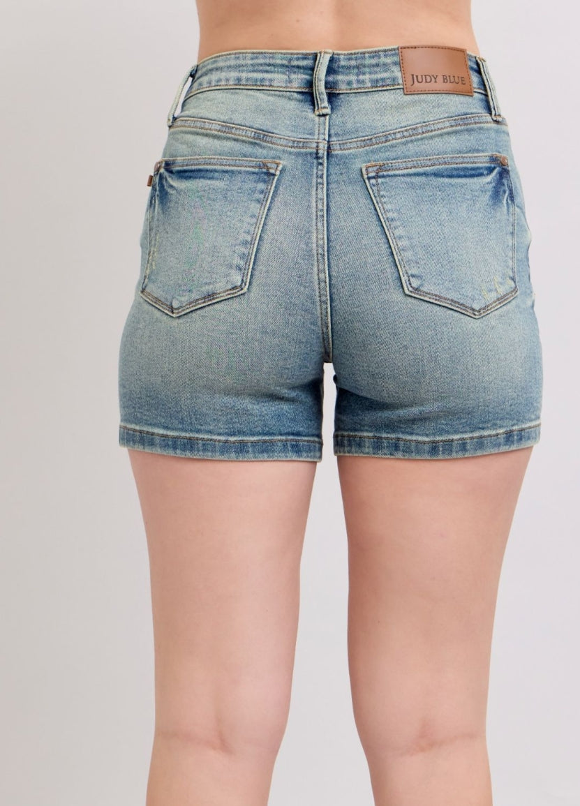The Go-To Glow Denim Shorts