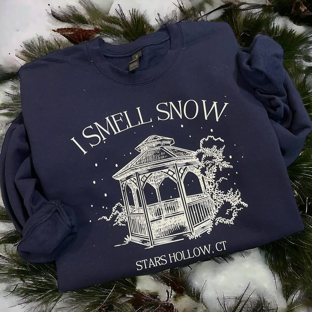 I Smell Snow Navy Crew Sweatshirt
