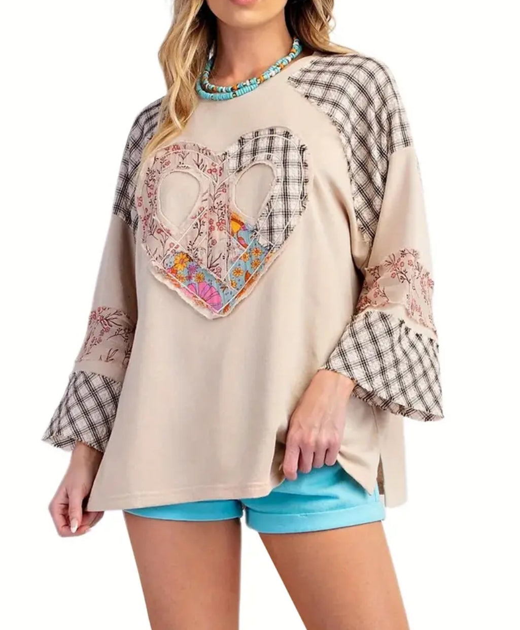 Heart Patchwork Top