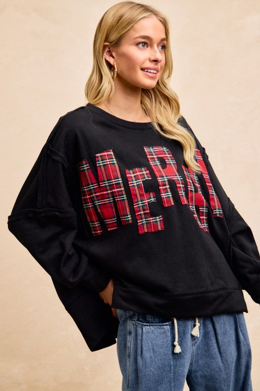Merry Plaid Pullover