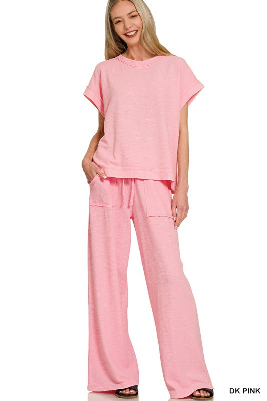 Delilah Short Sleeve Pant Set