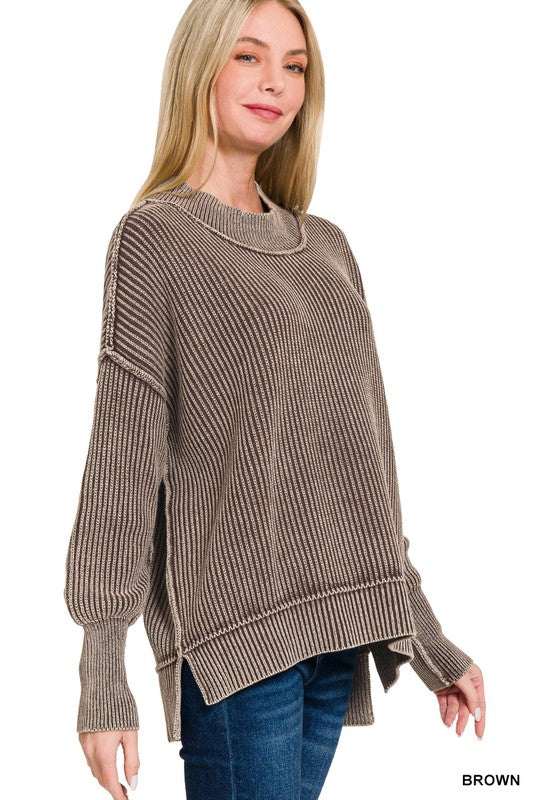 Cozy Hi Lo Ribbed Sweater