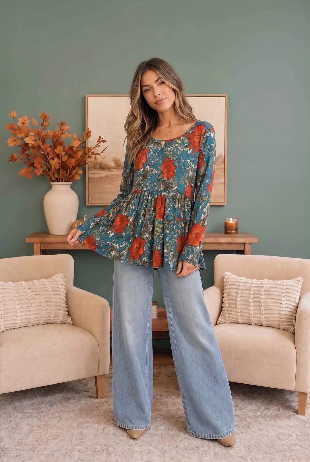 Autumn Blooms Babydoll